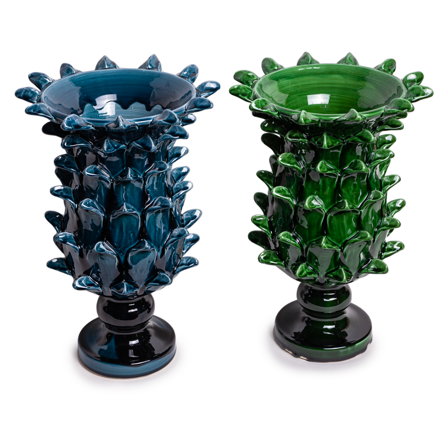 Artichoke Chalice Vase by Jean Roger, Paris