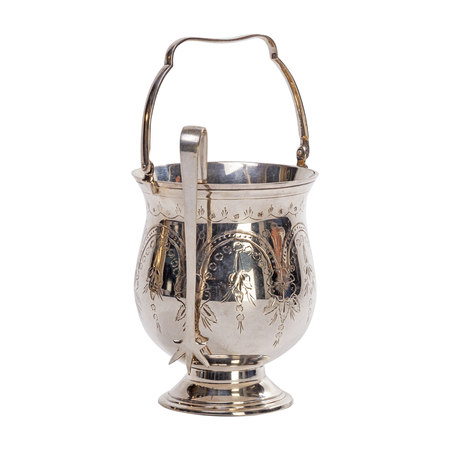 Sterling Silver Ice Bucket with top Handle