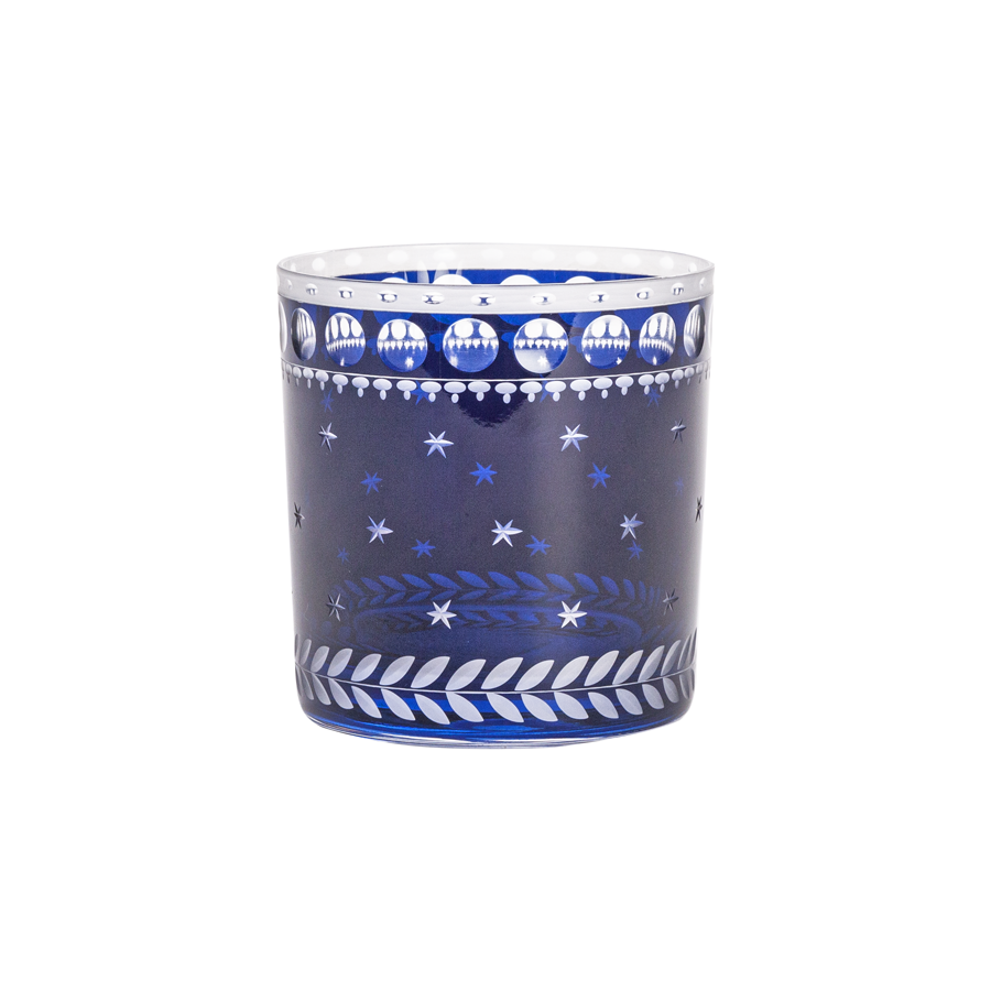 Single Old Fashioned Glasses - Staro in Ink, Set of 2 by Artel