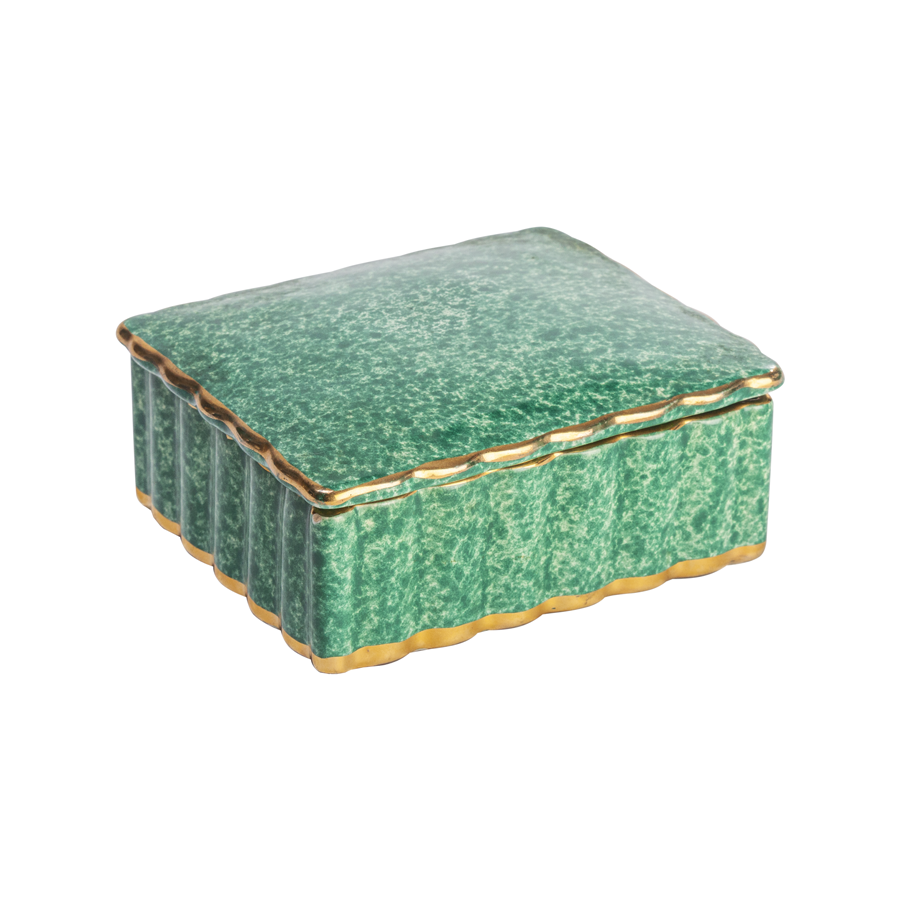 Faux Malachite Box