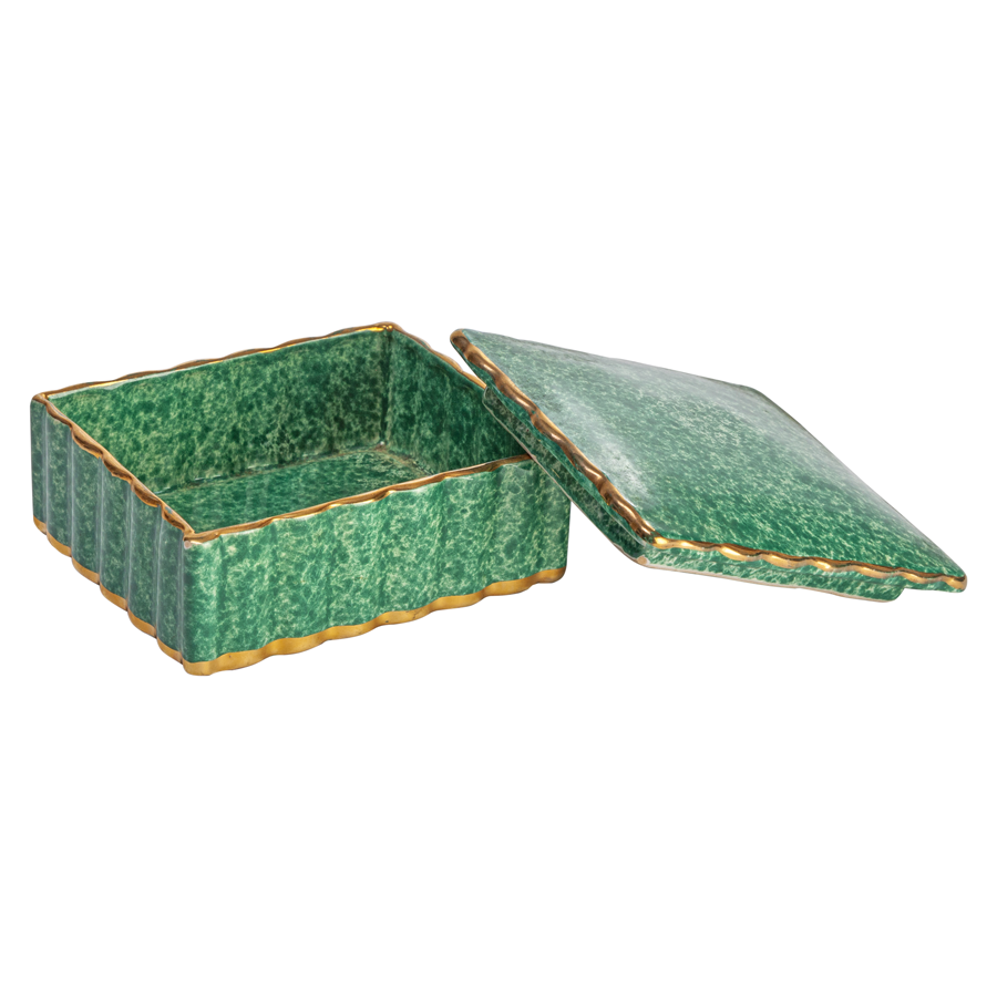 Faux Malachite Box