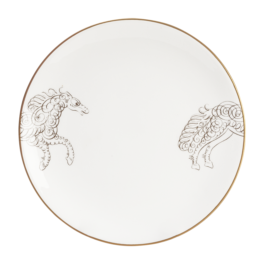 Calligraphy Animals Dinner Plates by Laboratorio Paravicini - Set of 6