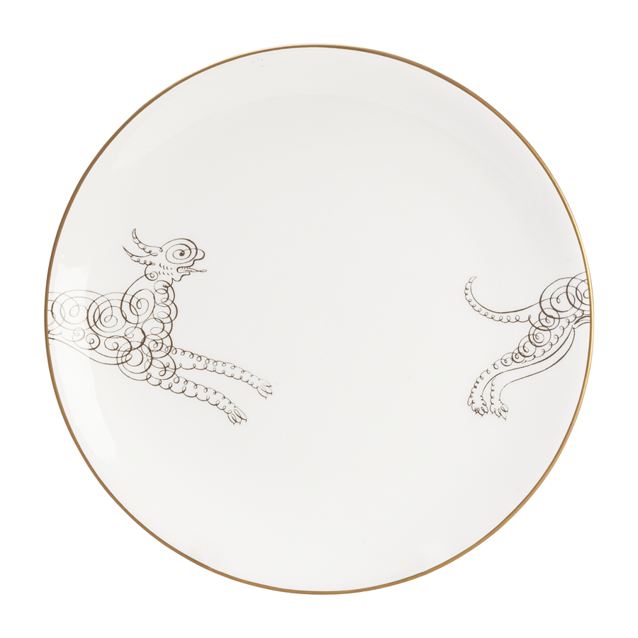 Calligraphy Animals Dinner Plates by Laboratorio Paravicini - Set of 6