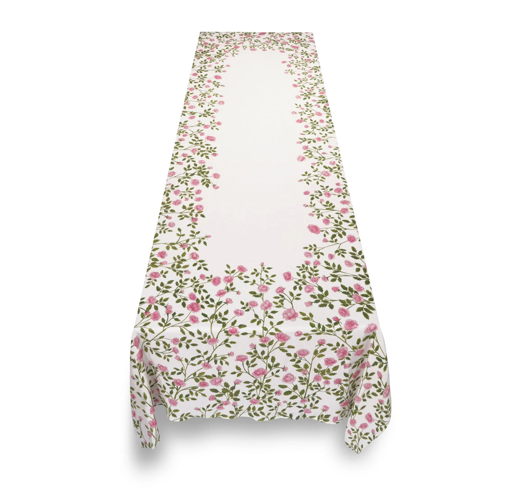 Le Jardin Des Roses Linen Tablecloth by Summerill & Bishop