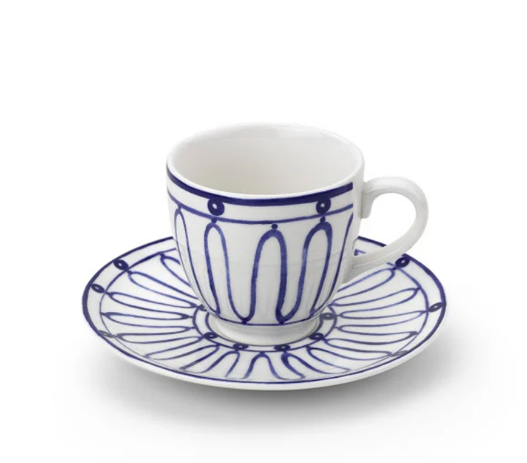 Kyma Blue Tea or Coffee Cup by Themis Z.