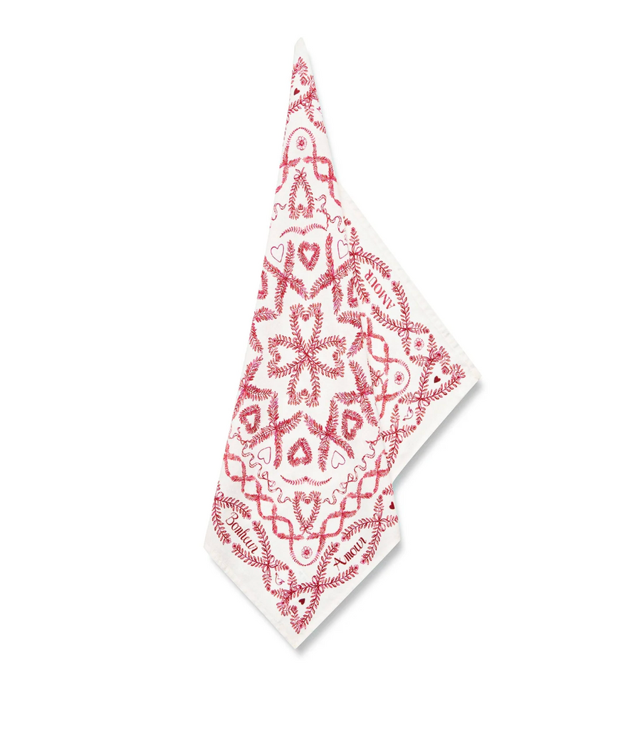 ‘Amour Bonheur’ Linen Napkin by Summerill & Bishop