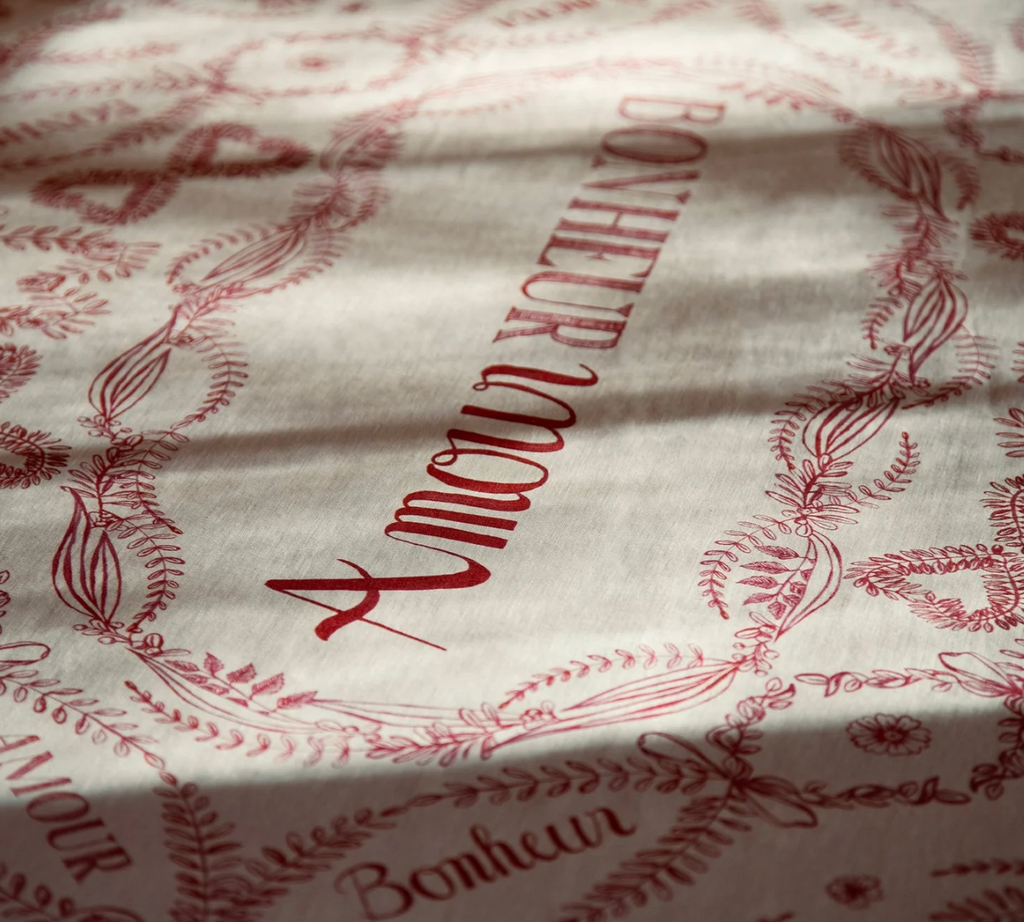 ‘Amour Bonheur’Tablecloth by Summerill & Bishop