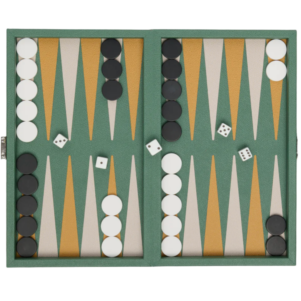 Phileas Mini Travel Backgammon Set by Giobagnara