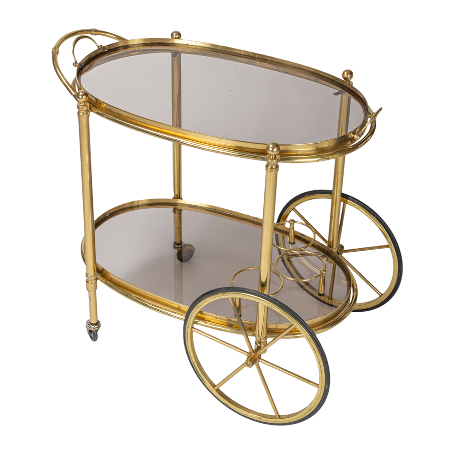 French Oval Bar Cart