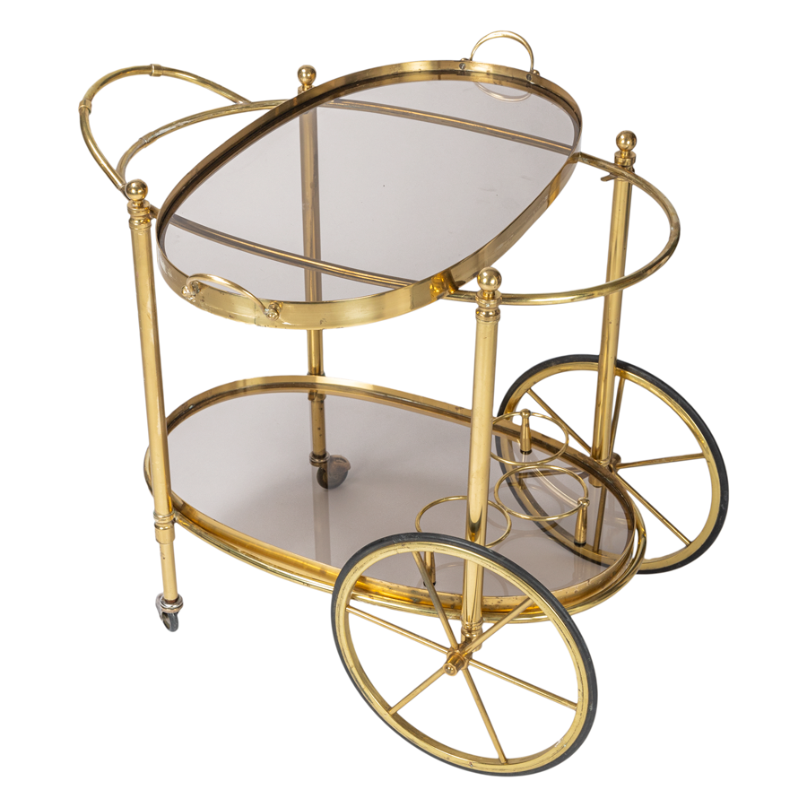 French Oval Bar Cart