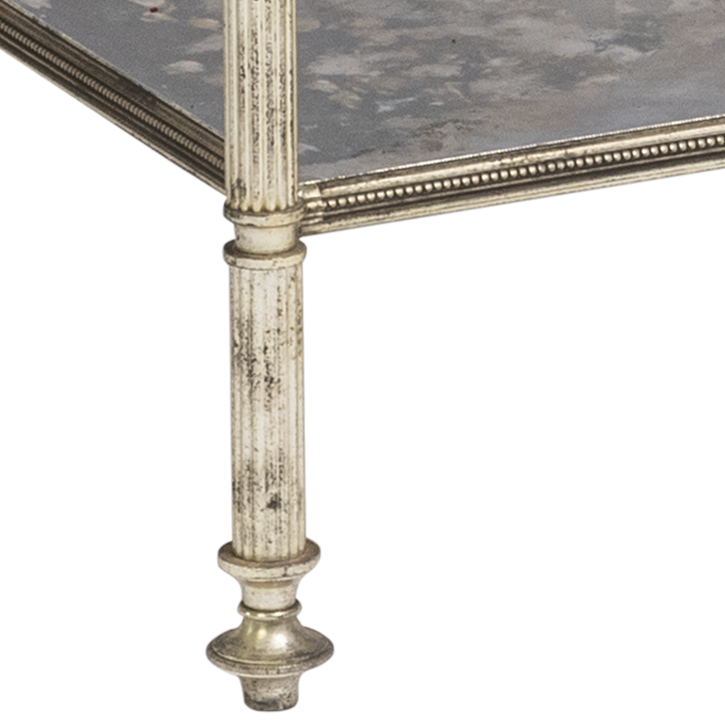 Silver 3-tiered side table