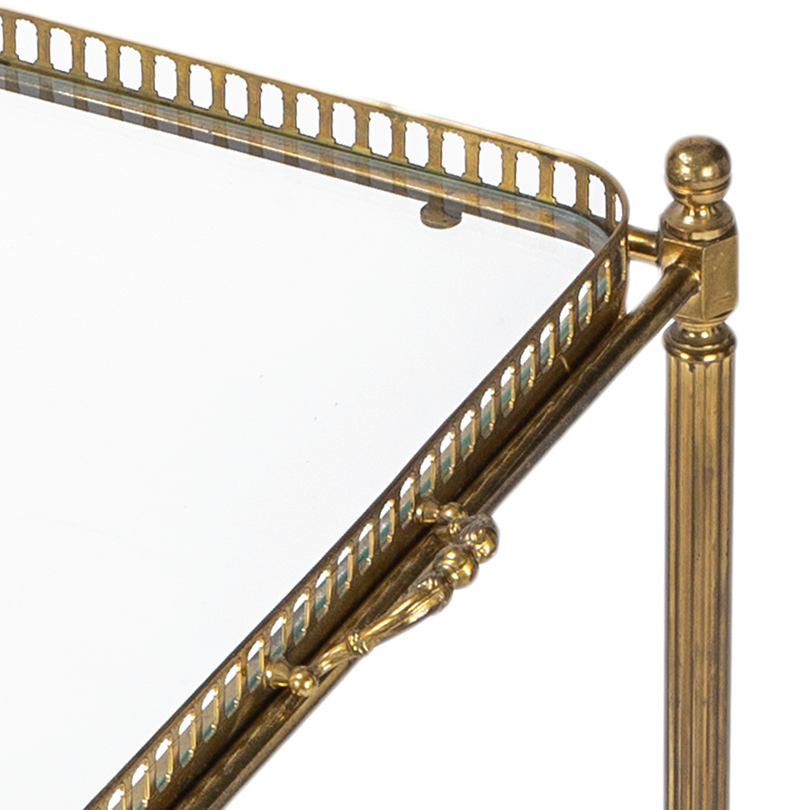 French Brass Bar Cart