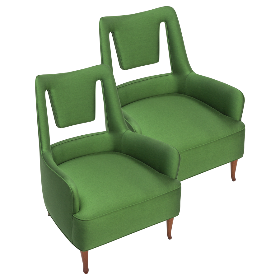 Italian 1950s Lounge Chairs - Set of 2