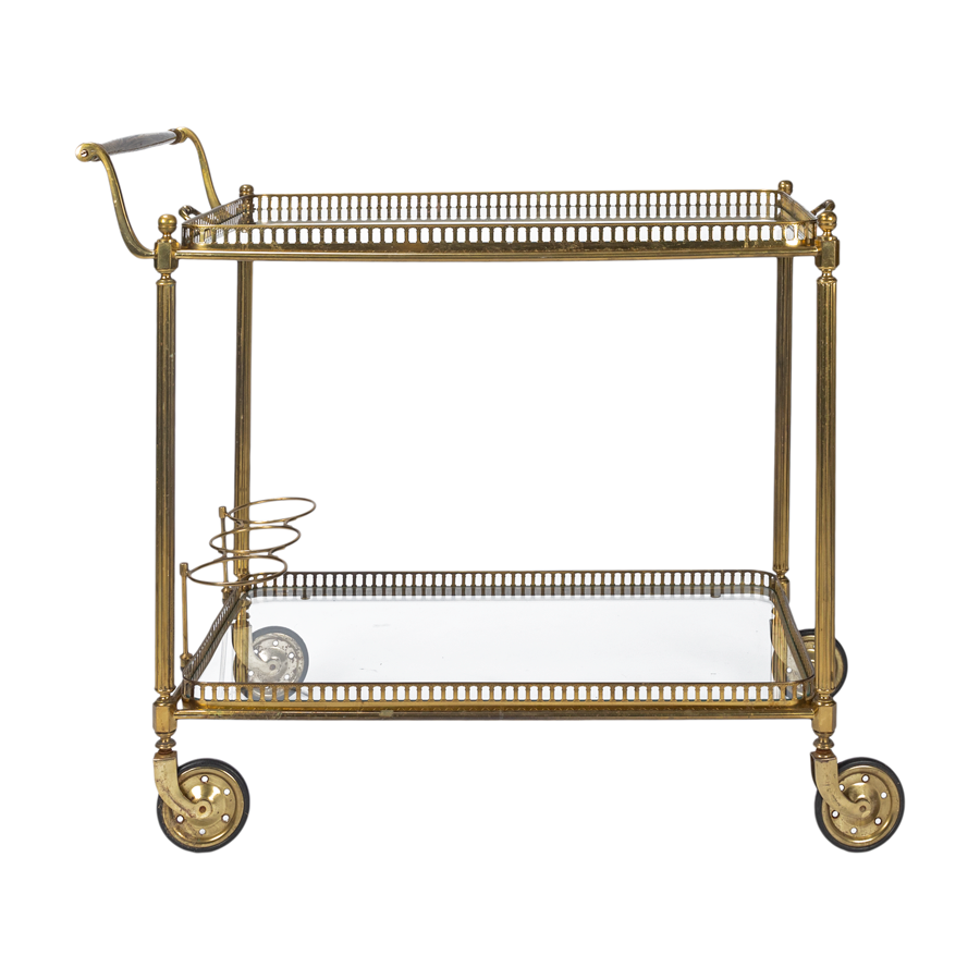 French Brass Bar Cart