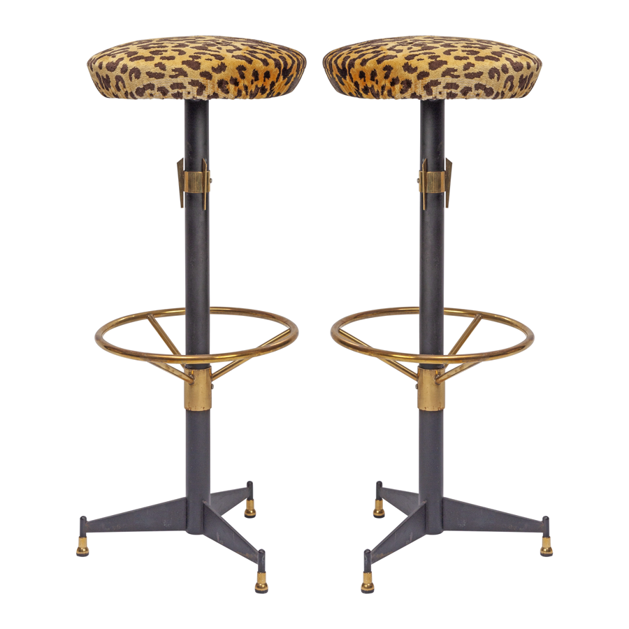 Leopard bar stools deals