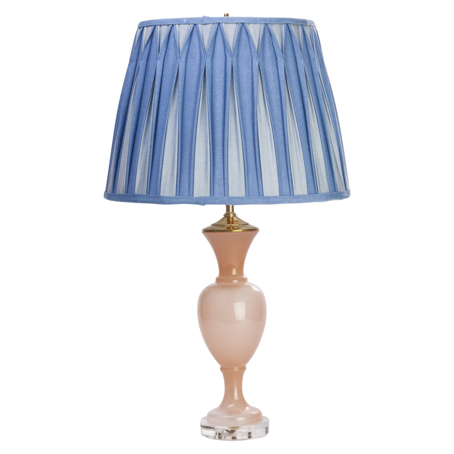 Pink French Opaline Lamp