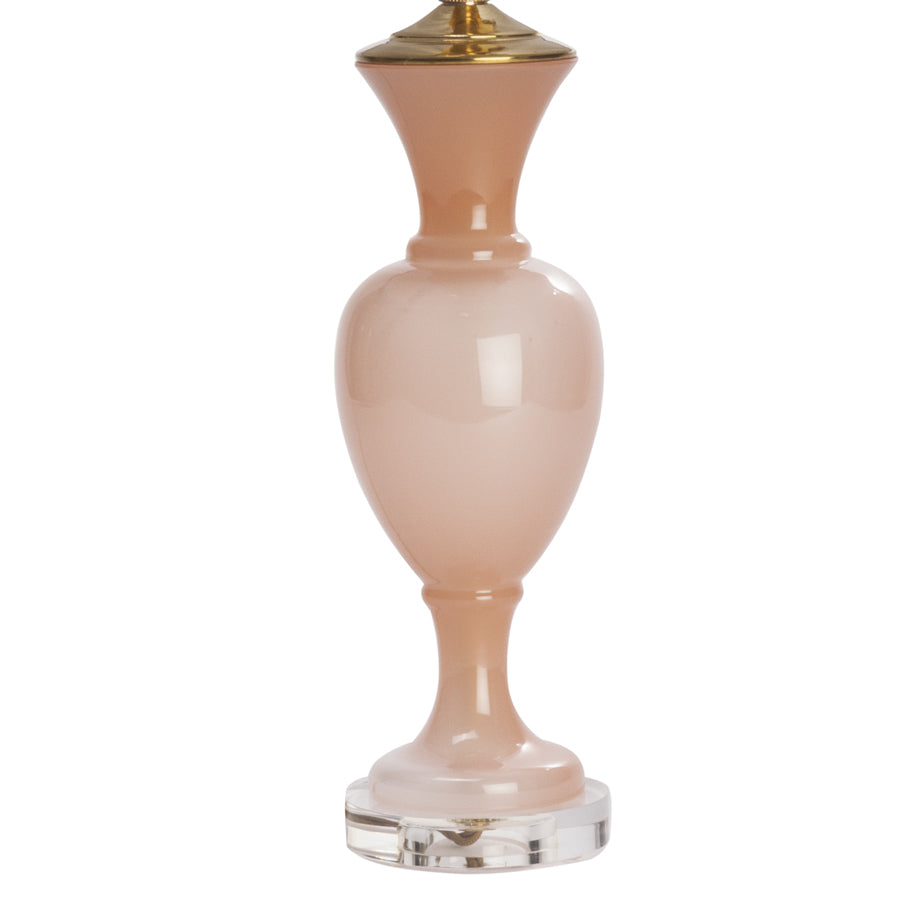 Pink French Opaline Lamp