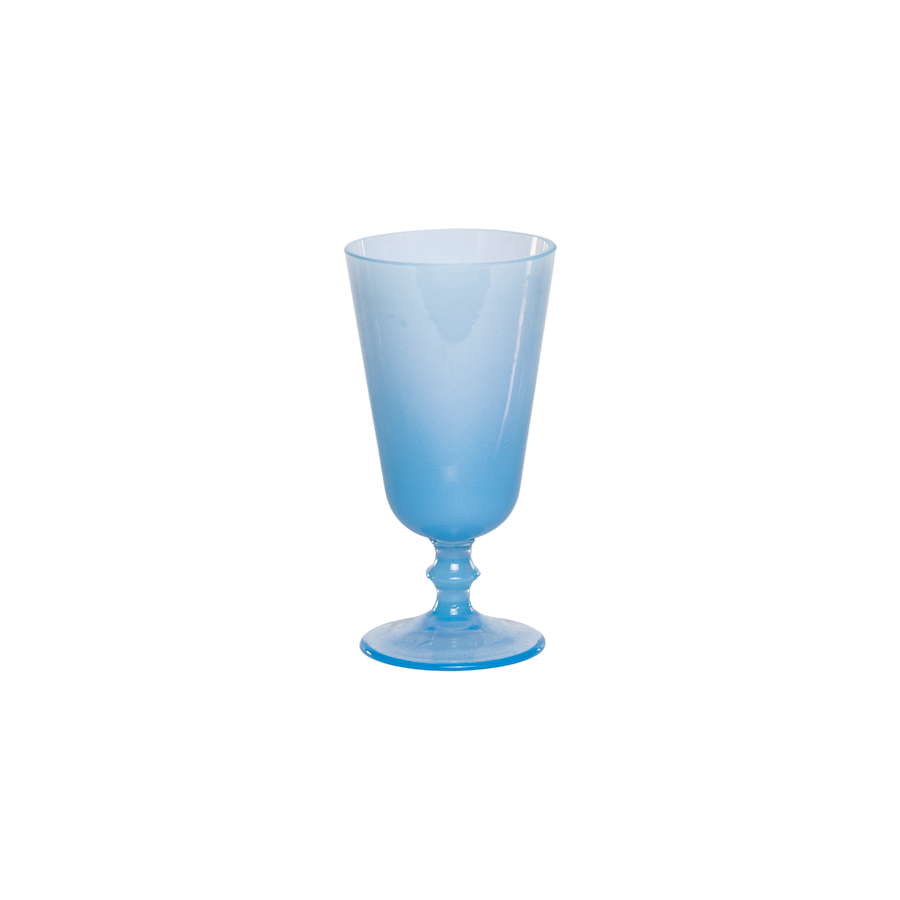 Translucent Blue Opaline Vase