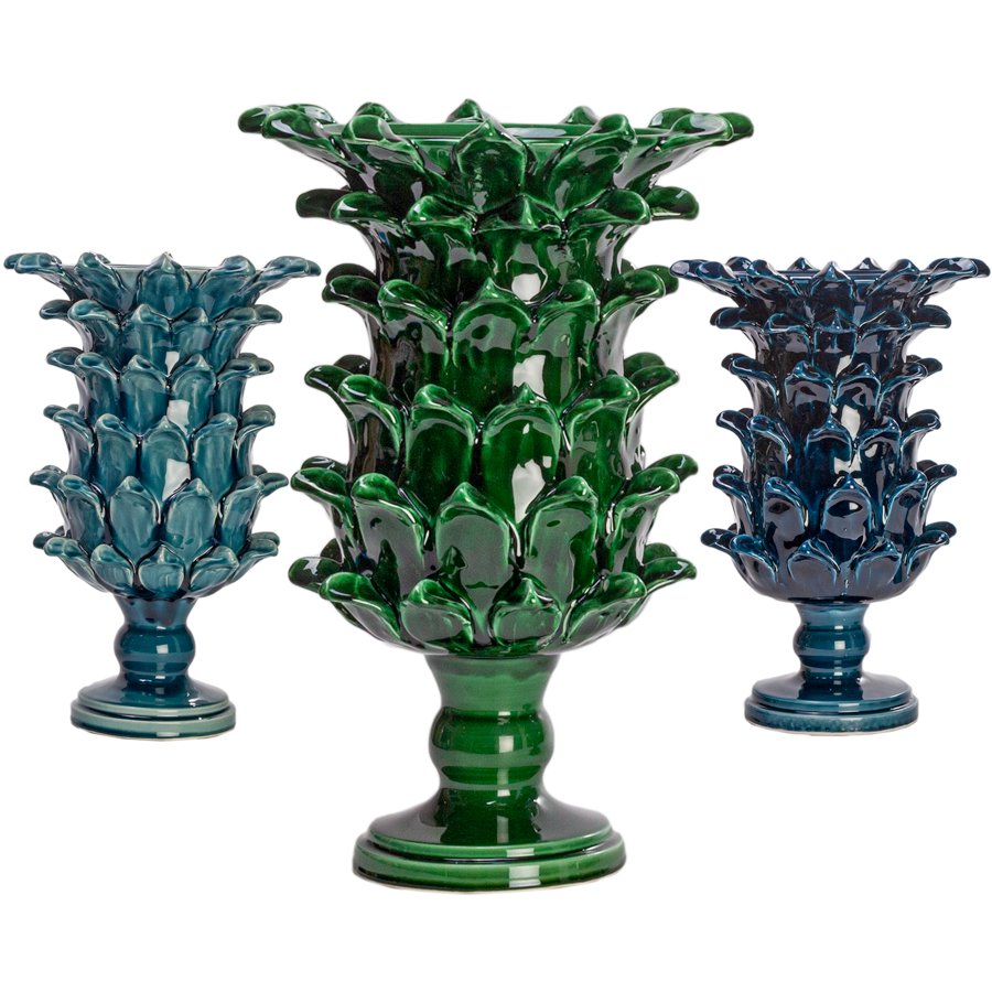 Artichoke Chalice Vase by Jean Roger, Paris