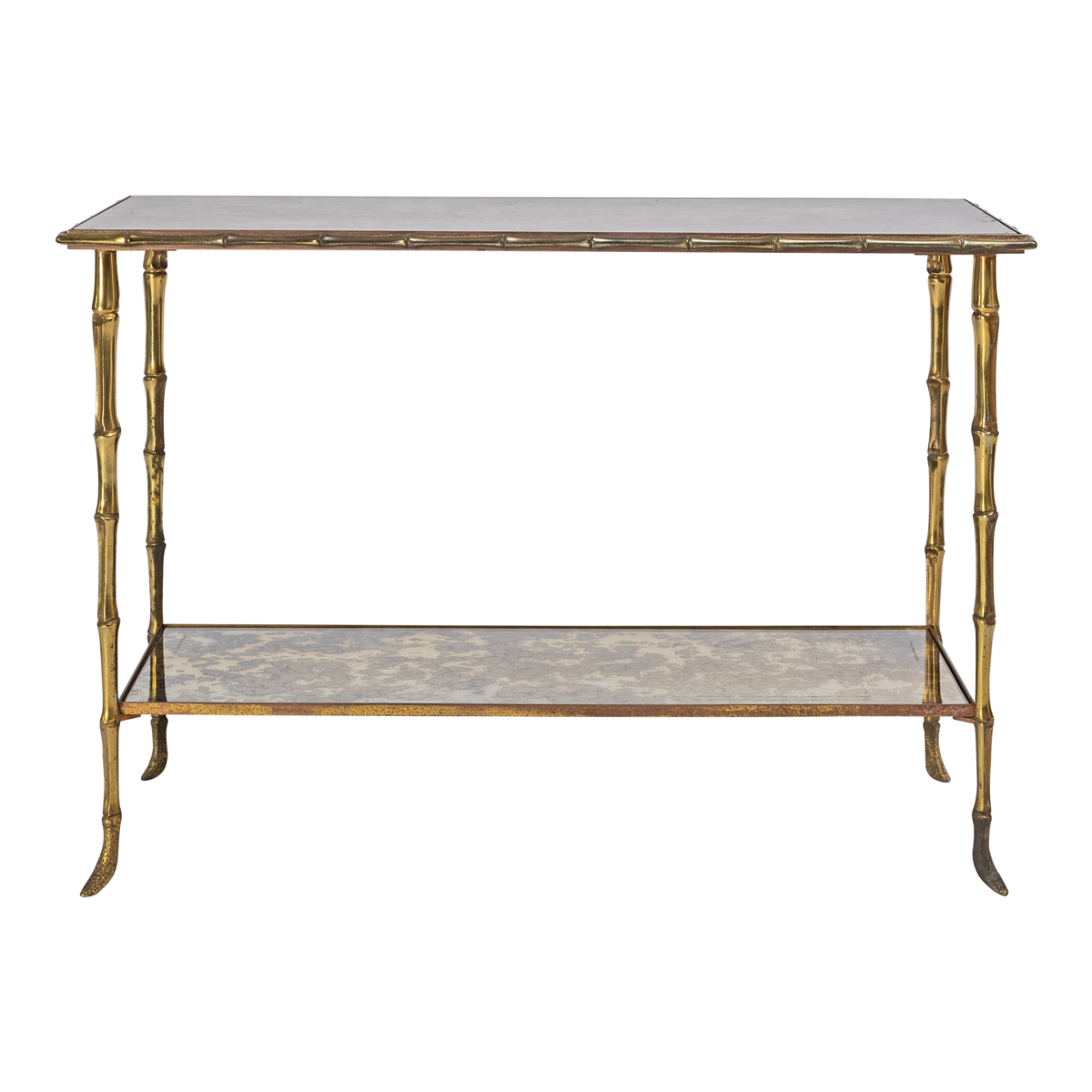 Maison Bagues Brass and Mirror Side Table – Found by Maja