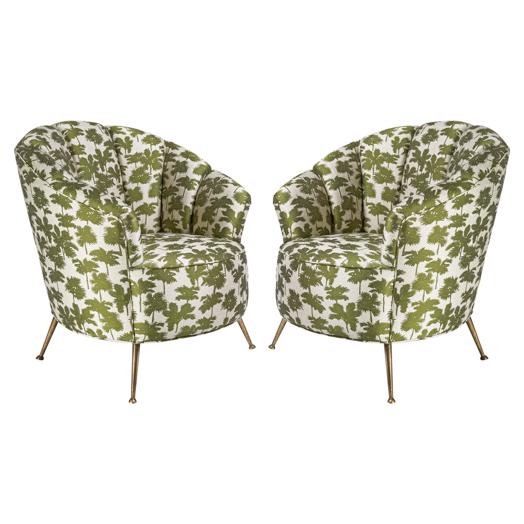 Italian 1940s - 1950s Lounge Chairs - Set of 2