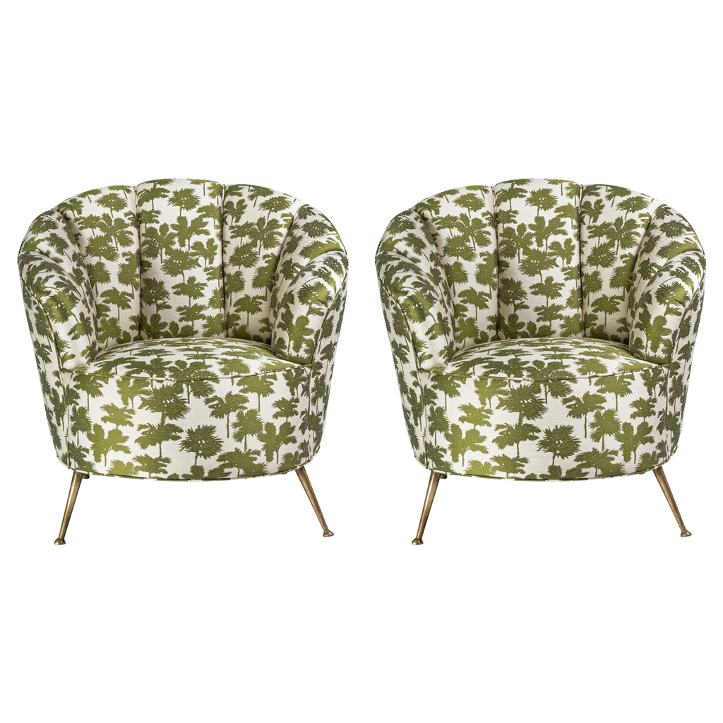 Italian 1940s - 1950s Lounge Chairs - Set of 2