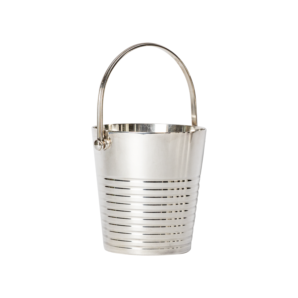 Deco Silver Plate Ice Bucket by Christofle