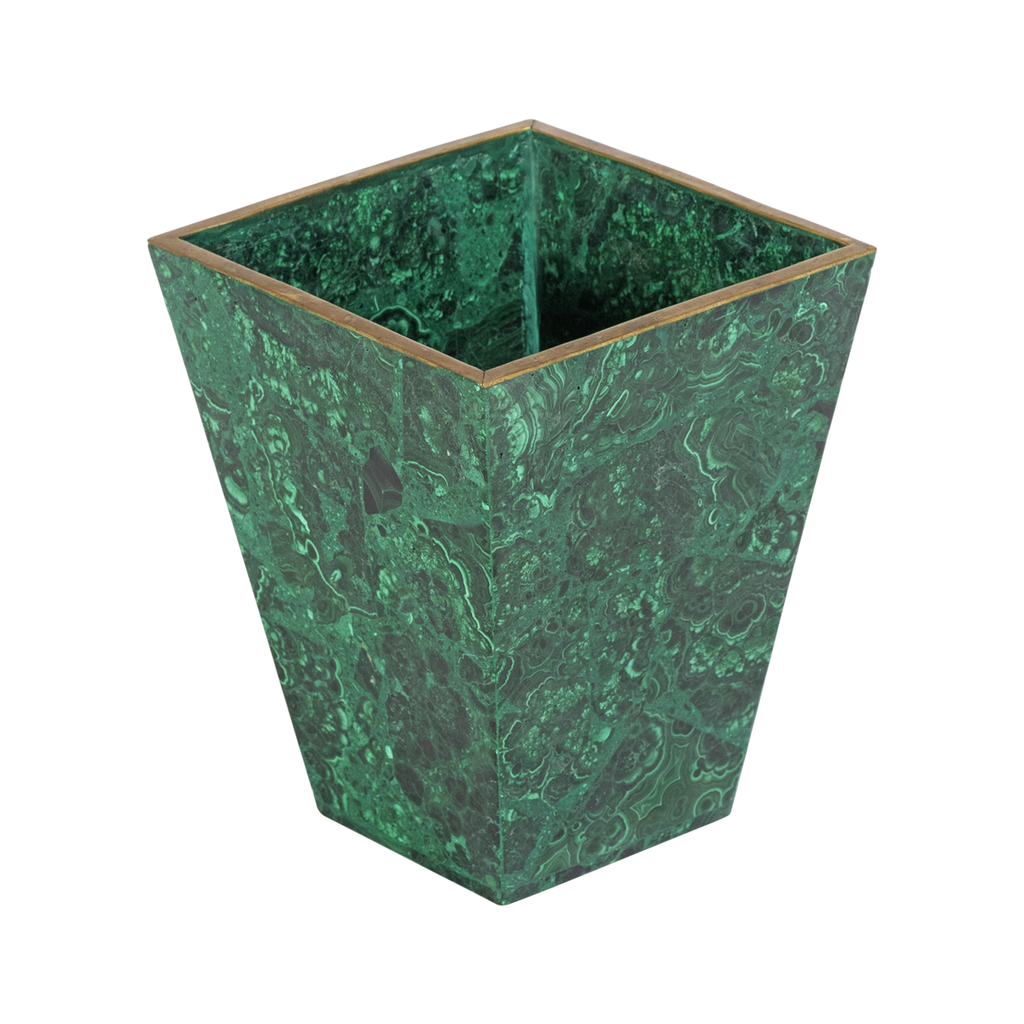 Malachite Inlaid Cachepot