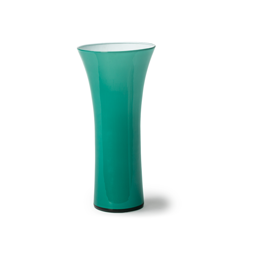 Tall Teal Empoli Vase