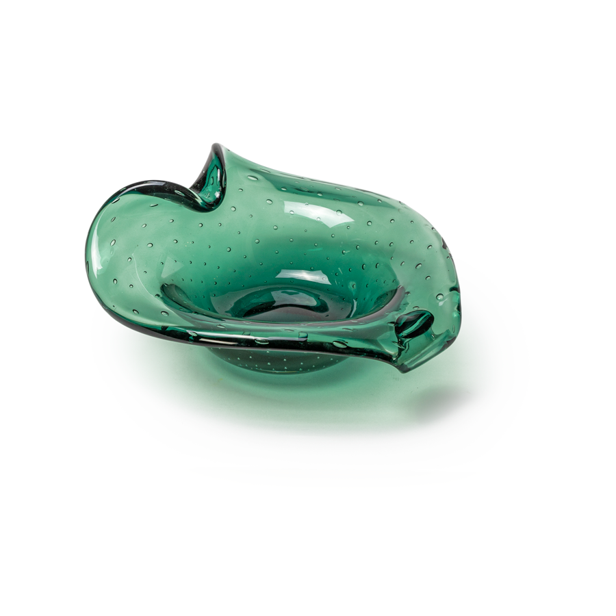 Green Leaf Murano Dish