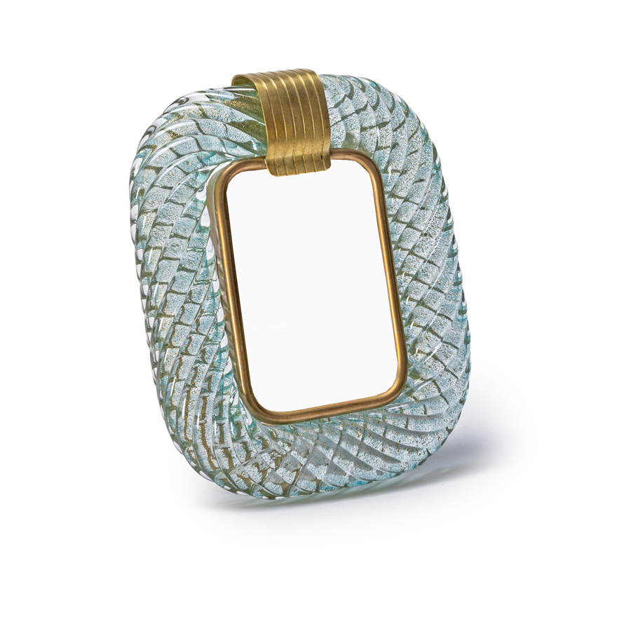Venini Murano Glass Photo Frame, 1940, Italy
