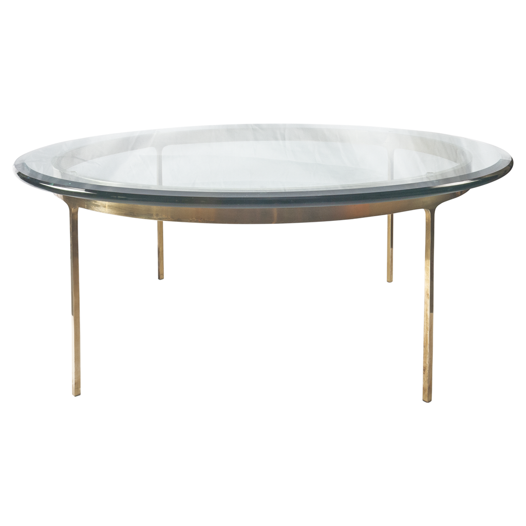 Mid-Century Brass Coffee Table