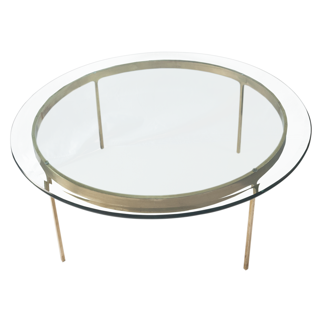 Mid-Century Brass Coffee Table