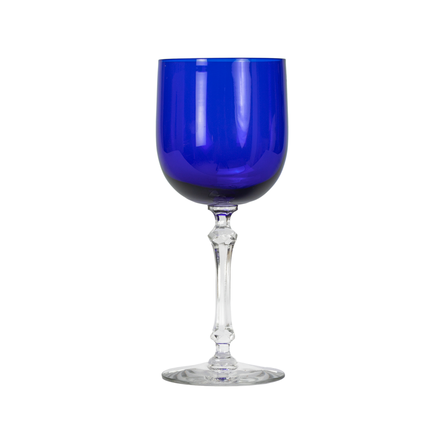 Cobalt Wine Glasses - Set of 14