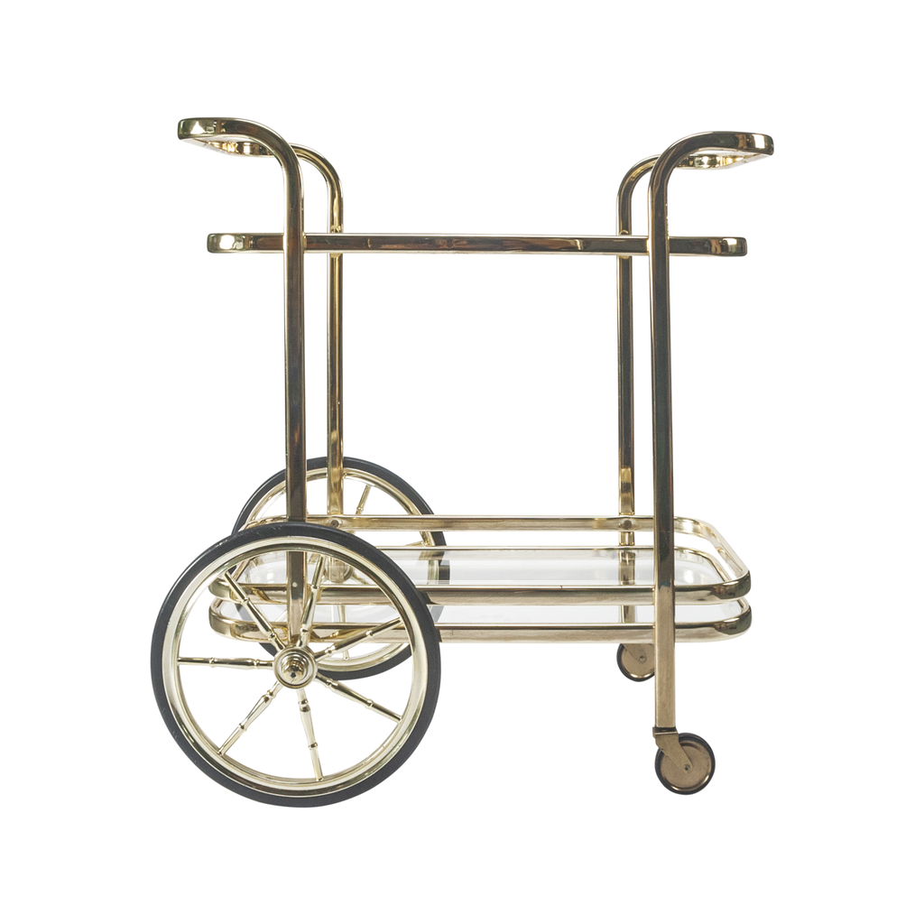 Brass 1970s Bar Trolly