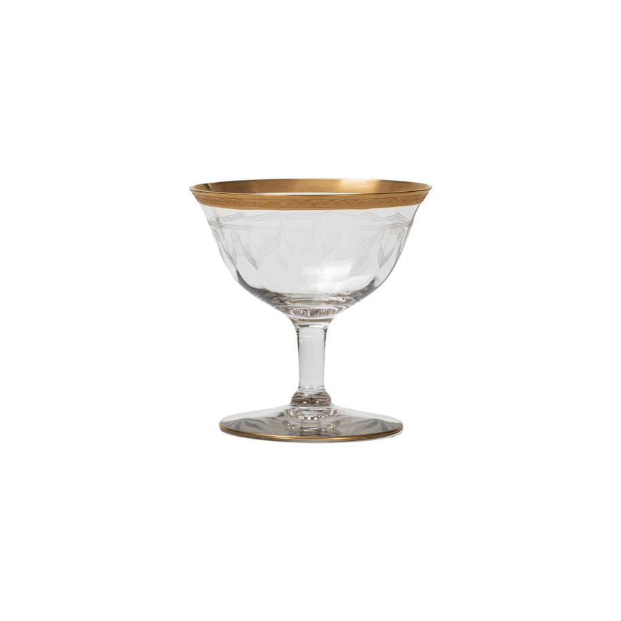 Engraved Coupes by Tiffin - Set of 10