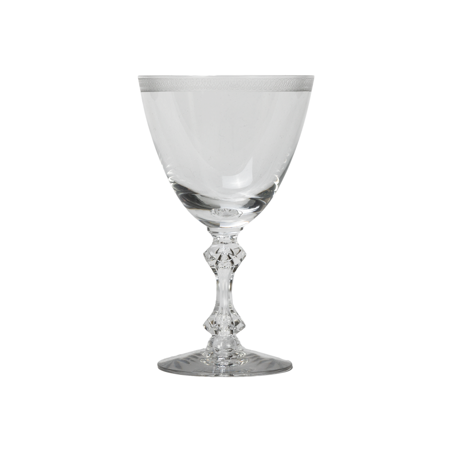Etched Wine Glasses - Set of 6