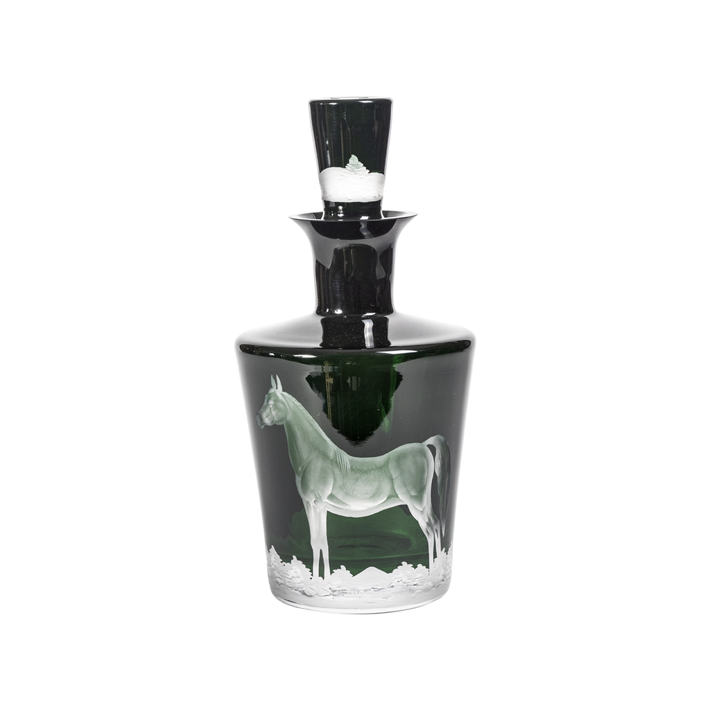 Horse Decanter in Green by Artel