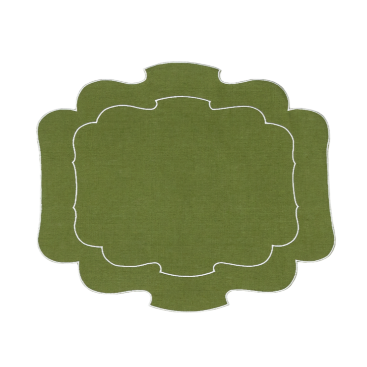 Linen Placemat by La Gallina Matta, Italy - Parentheses