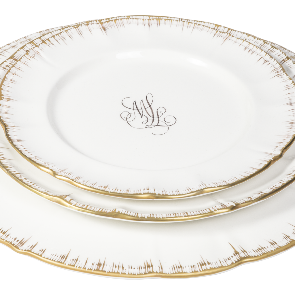 Custom Monogram Dinnerware by Laboratorio Paravicini