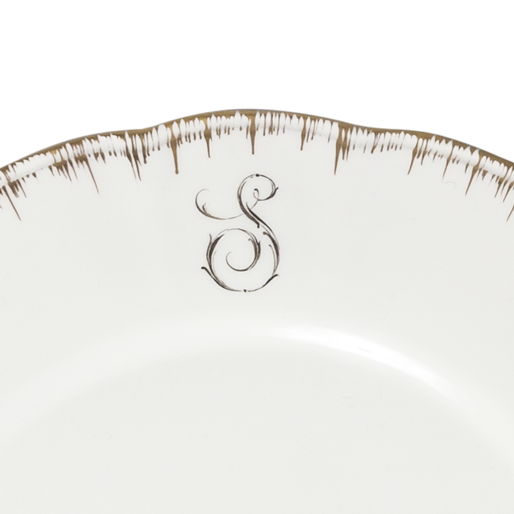 Custom Monogram Dinnerware by Laboratorio Paravicini