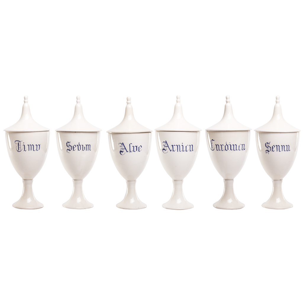 Italian Apothecary Jars - Set of 6