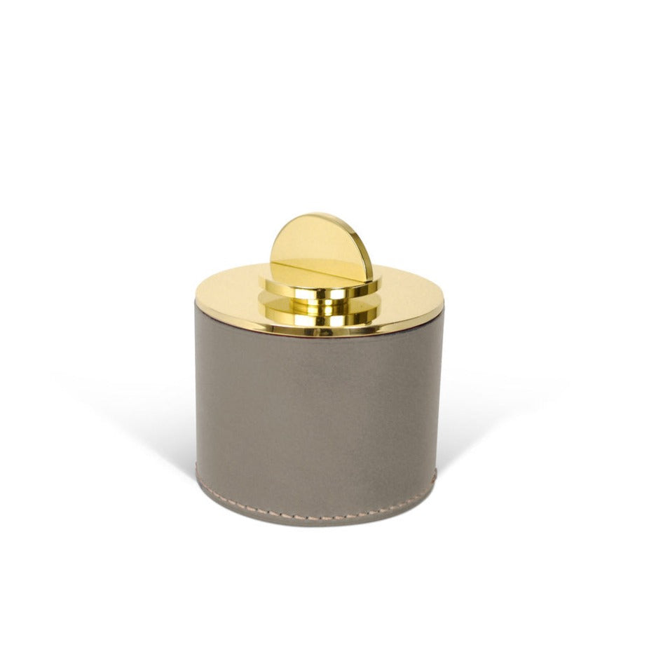 Swedish Leather and Brass Boxes