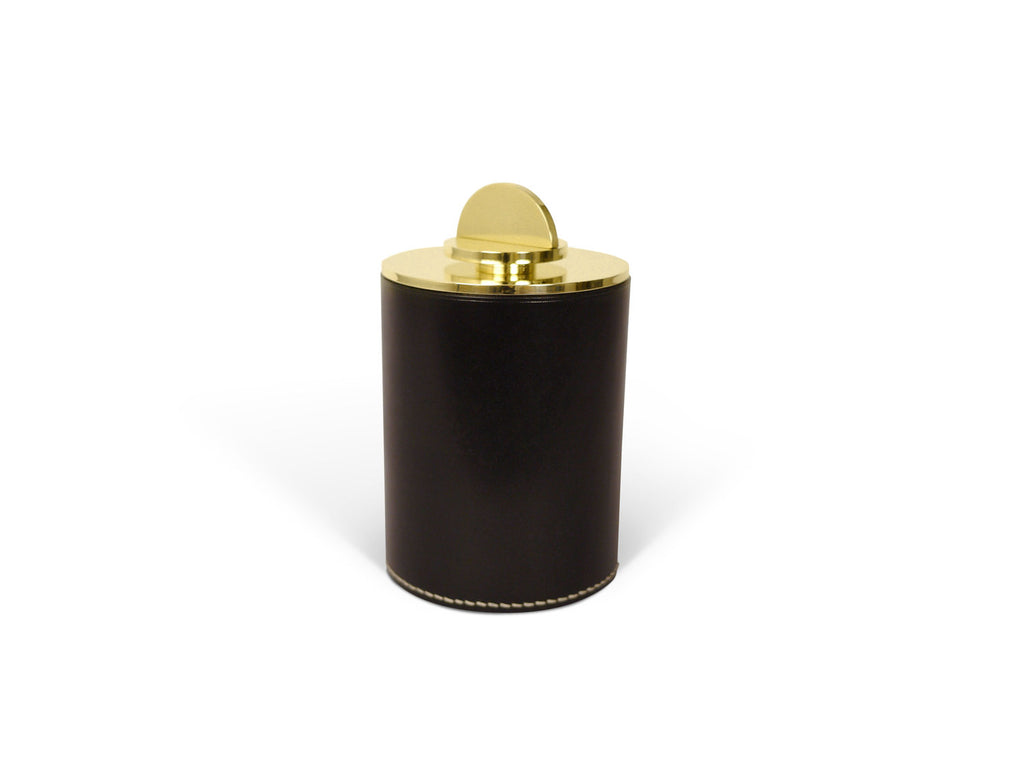 Swedish Leather and Brass Boxes