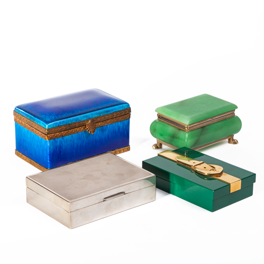 Blue and Turquoise Sevres Box