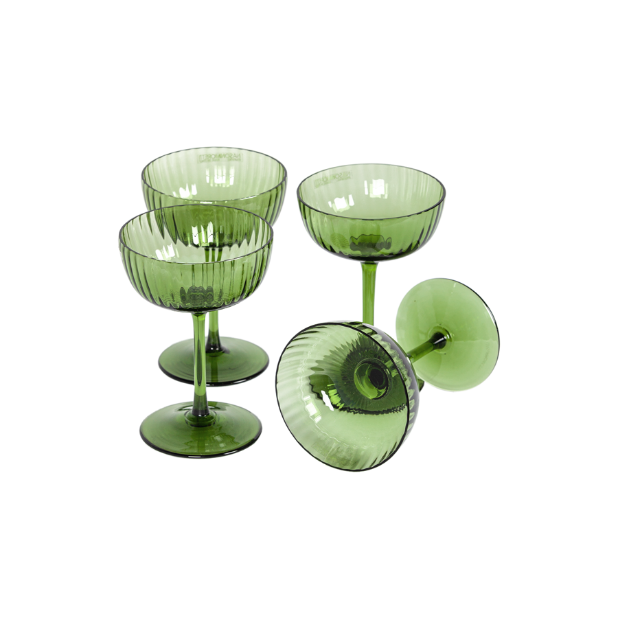 Murano Champagne Coupes by Nason Moretti - Set of 4