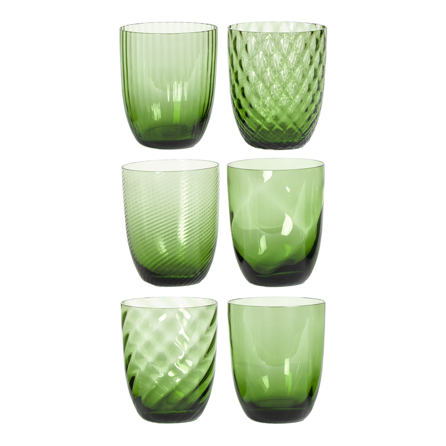 Idra Murano Glasses by Nason Moretti - Set of 6