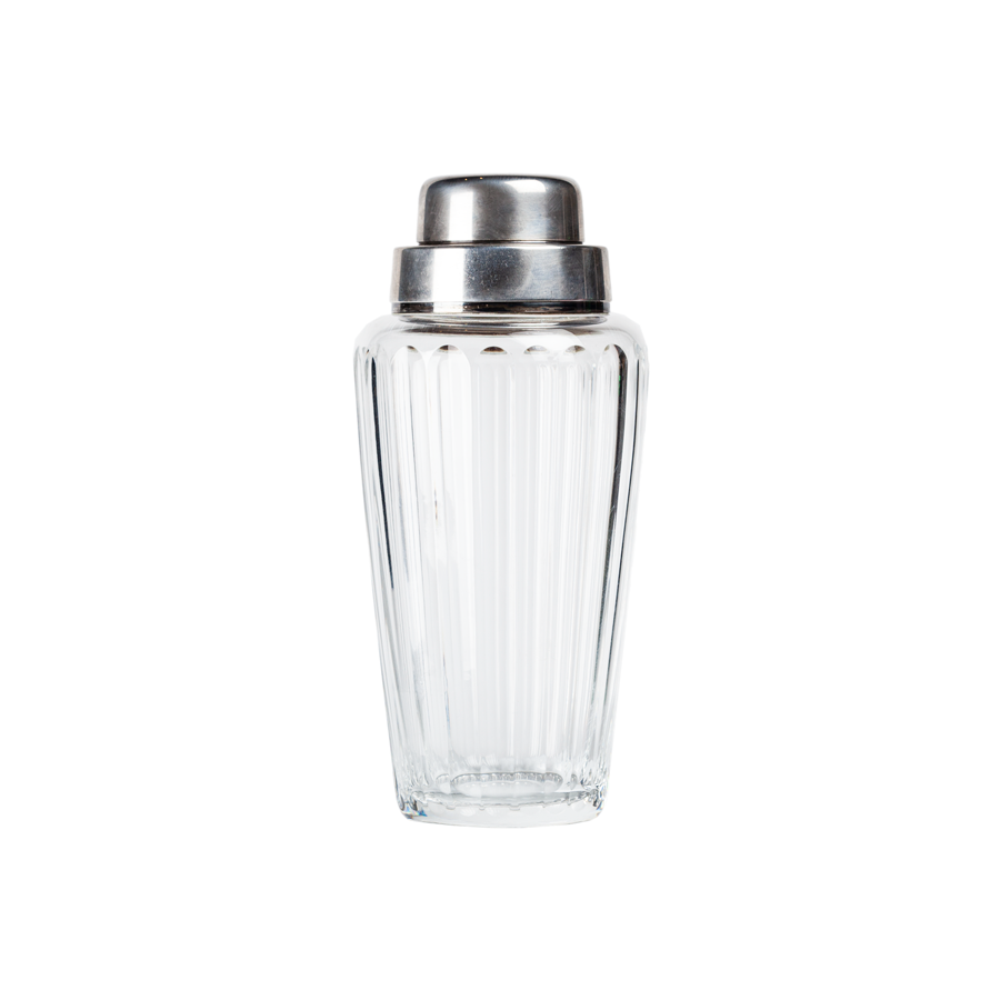 Art Deco Cut Crystal Cocktail Shaker