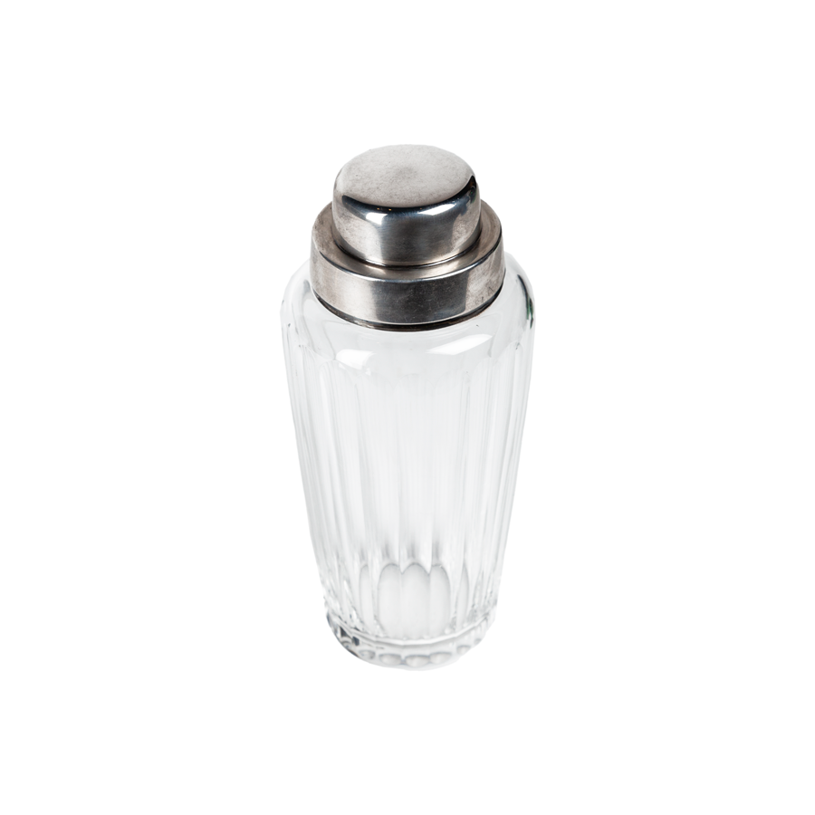Art Deco Cut Crystal Cocktail Shaker