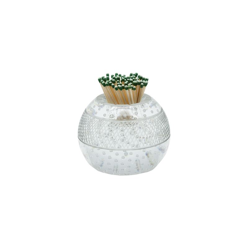 Thomas Webb 1900s Controlled Bubble Crystal Match Striker